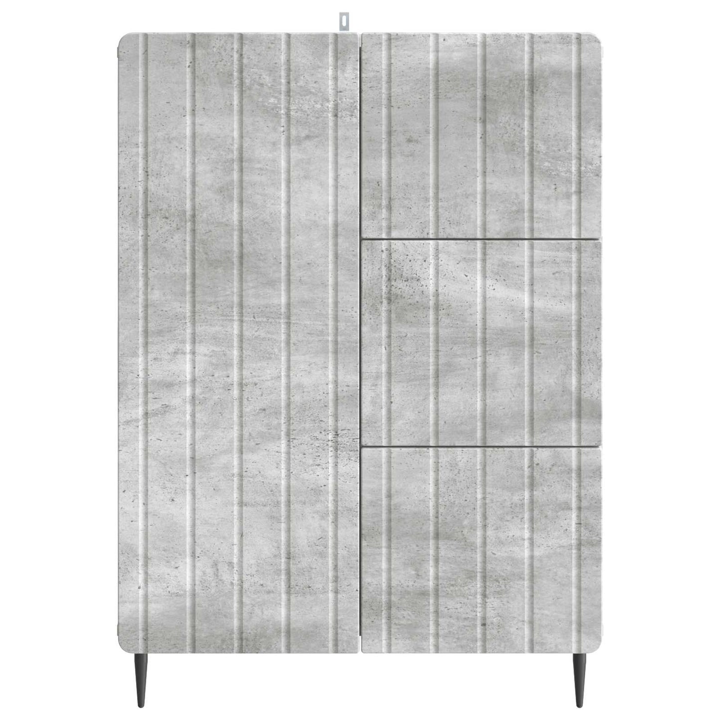 Sideboard Concrete Grey 66 x 34.5 x 91.5 cm Engineered Wood
