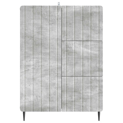 Sideboard Concrete Grey 66 x 34.5 x 91.5 cm Engineered Wood