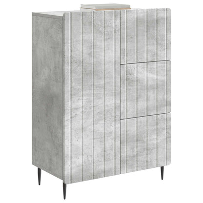 Sideboard Concrete Grey 66 x 34.5 x 91.5 cm Engineered Wood