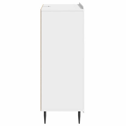 Sideboard High Gloss White 66 x 34.5 x 91.5 cm Engineered Wood