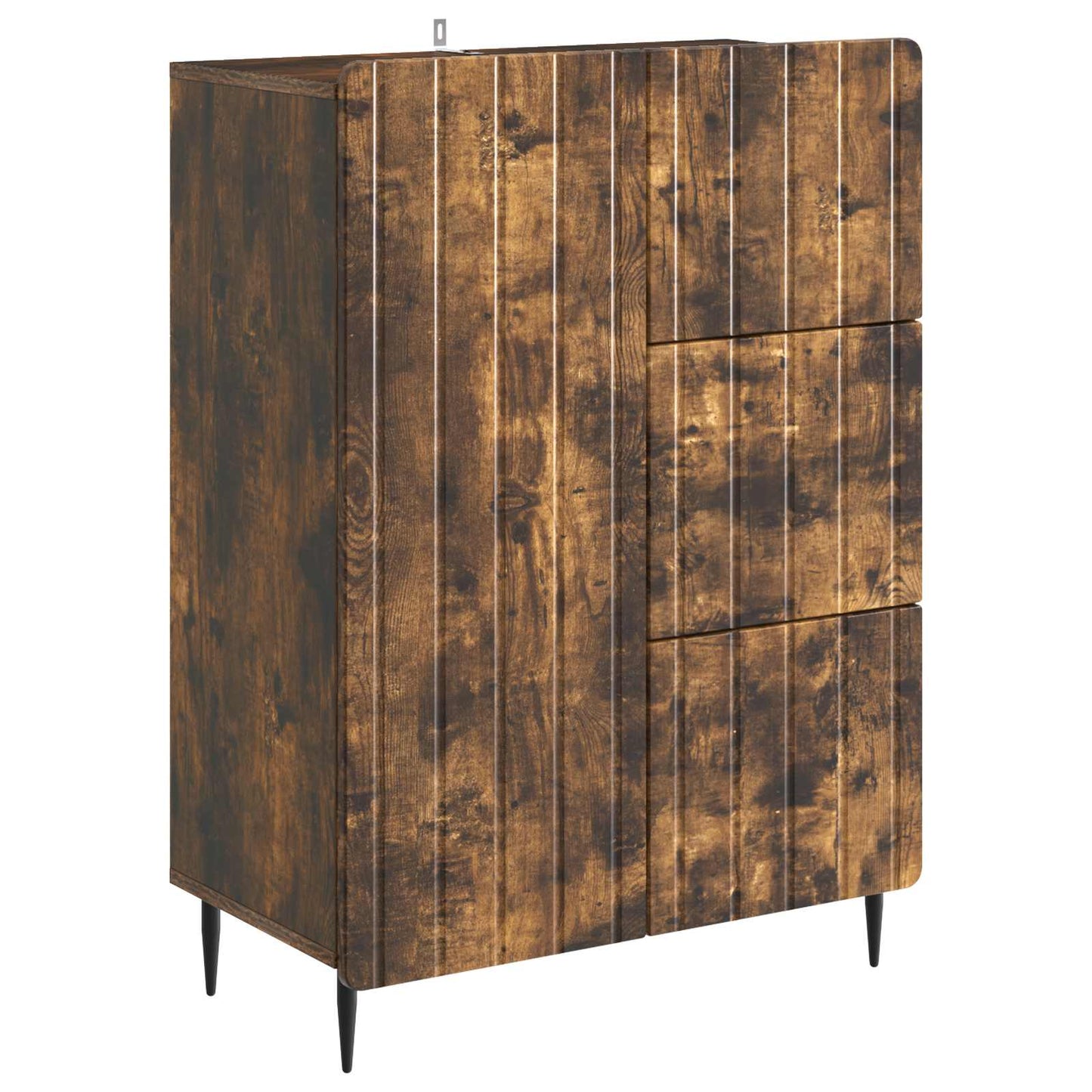 Sideboard Smoked Oak 66 x 34.5 x 91.5 cm Engineered Wood