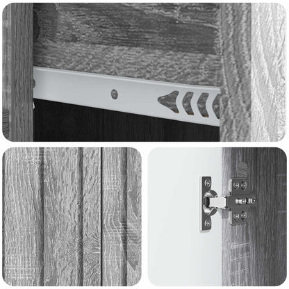 Sideboard Grey Sonoma 66 x 34.5 x 91.5 cm Engineered Wood