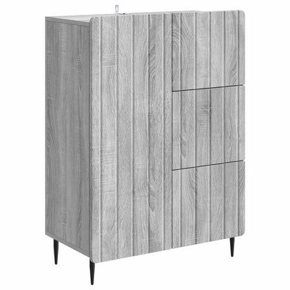 Sideboard Grey Sonoma 66 x 34.5 x 91.5 cm Engineered Wood