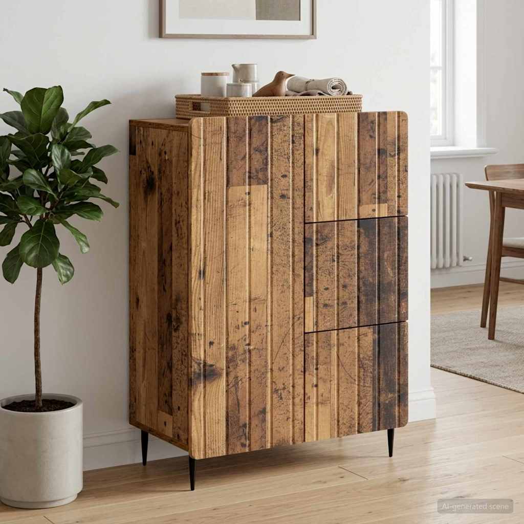 Sideboard Old Wood 66 x 34.5 x 91.5 cm Engineered Wood
