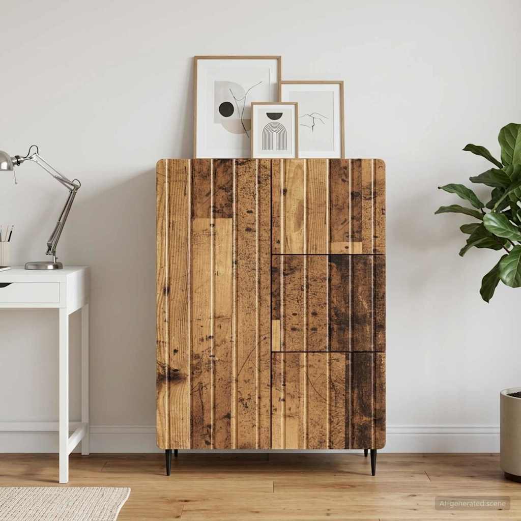 Sideboard Old Wood 66 x 34.5 x 91.5 cm Engineered Wood