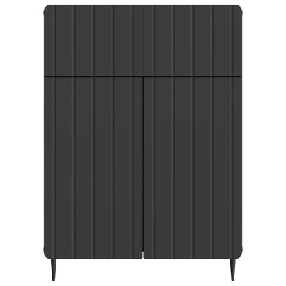 Sideboard with Drawer Black 66 x 34.5 x 92 cm Engineered Wood