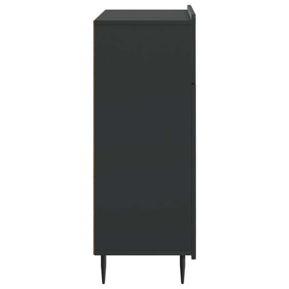 Sideboard with Drawer Black 66 x 34.5 x 92 cm Engineered Wood