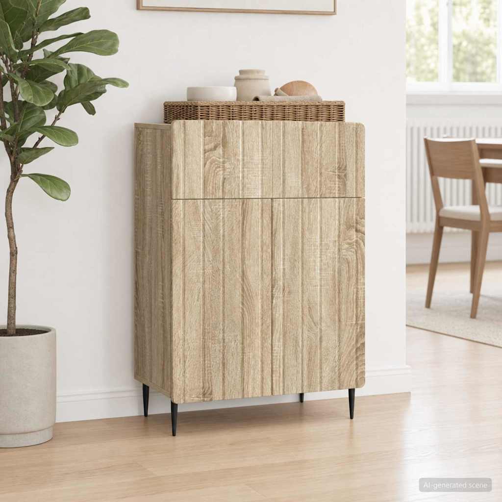 Sideboard Sonoma Oak 66 x 34.5 x 92 cm Engineered Wood