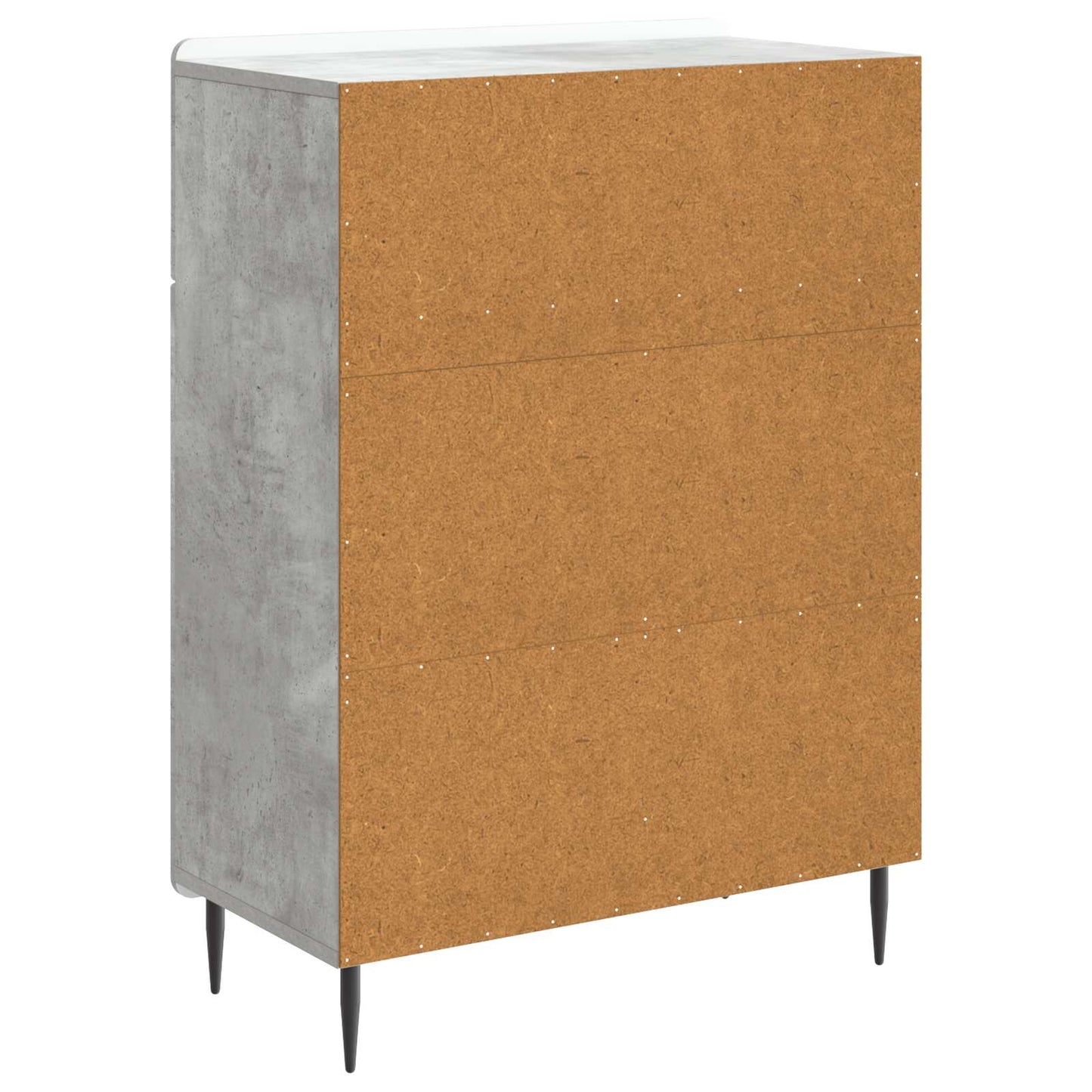 Sideboard Concrete Grey 66 x 34.5 x 92 cm Engineered Wood