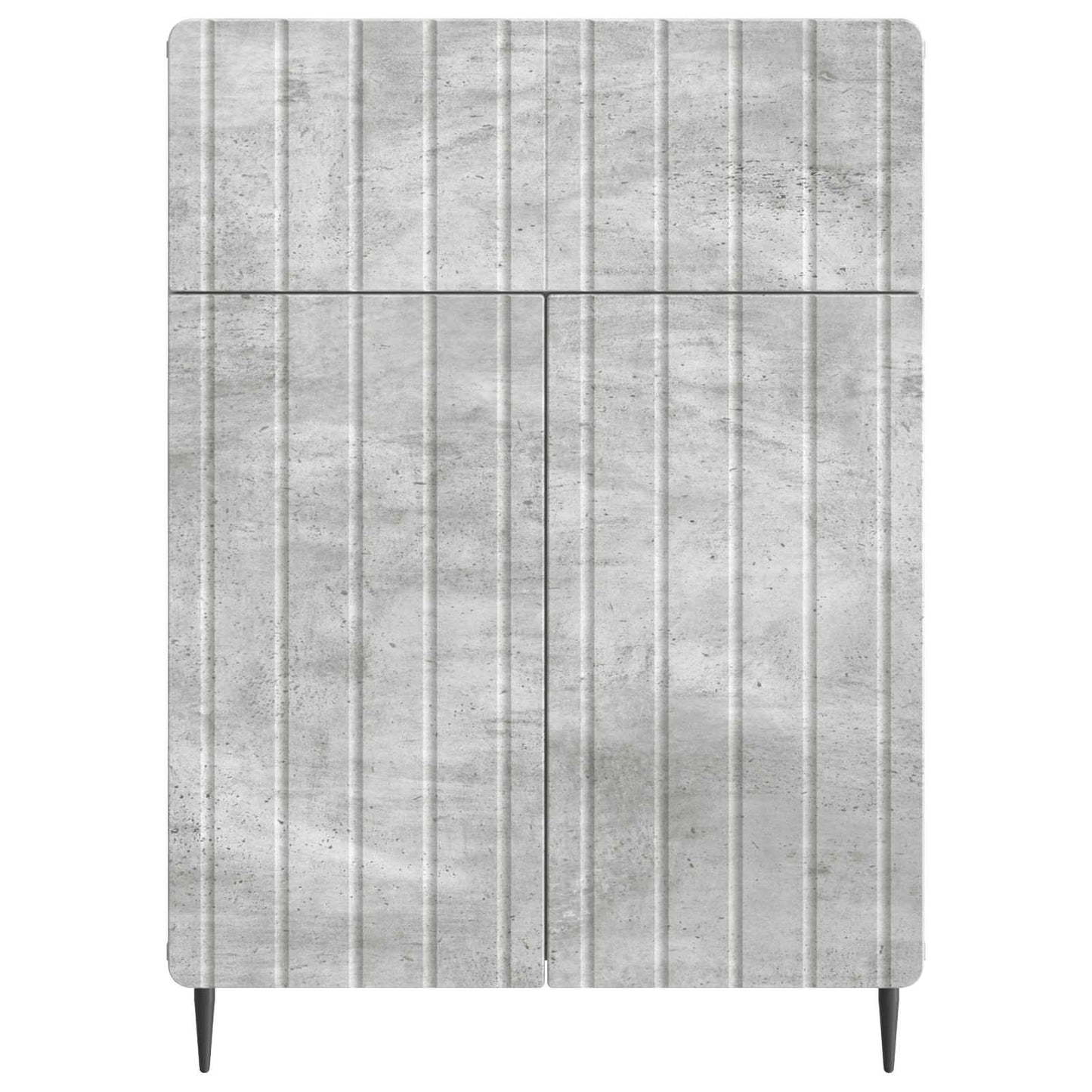Sideboard Concrete Grey 66 x 34.5 x 92 cm Engineered Wood