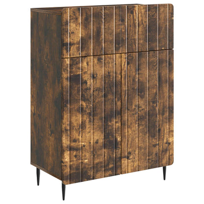 Sideboard Smoked Oak 66 x 34.5 x 92 cm Engineered Wood
