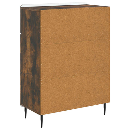Sideboard Smoked Oak 66 x 34.5 x 92 cm Engineered Wood