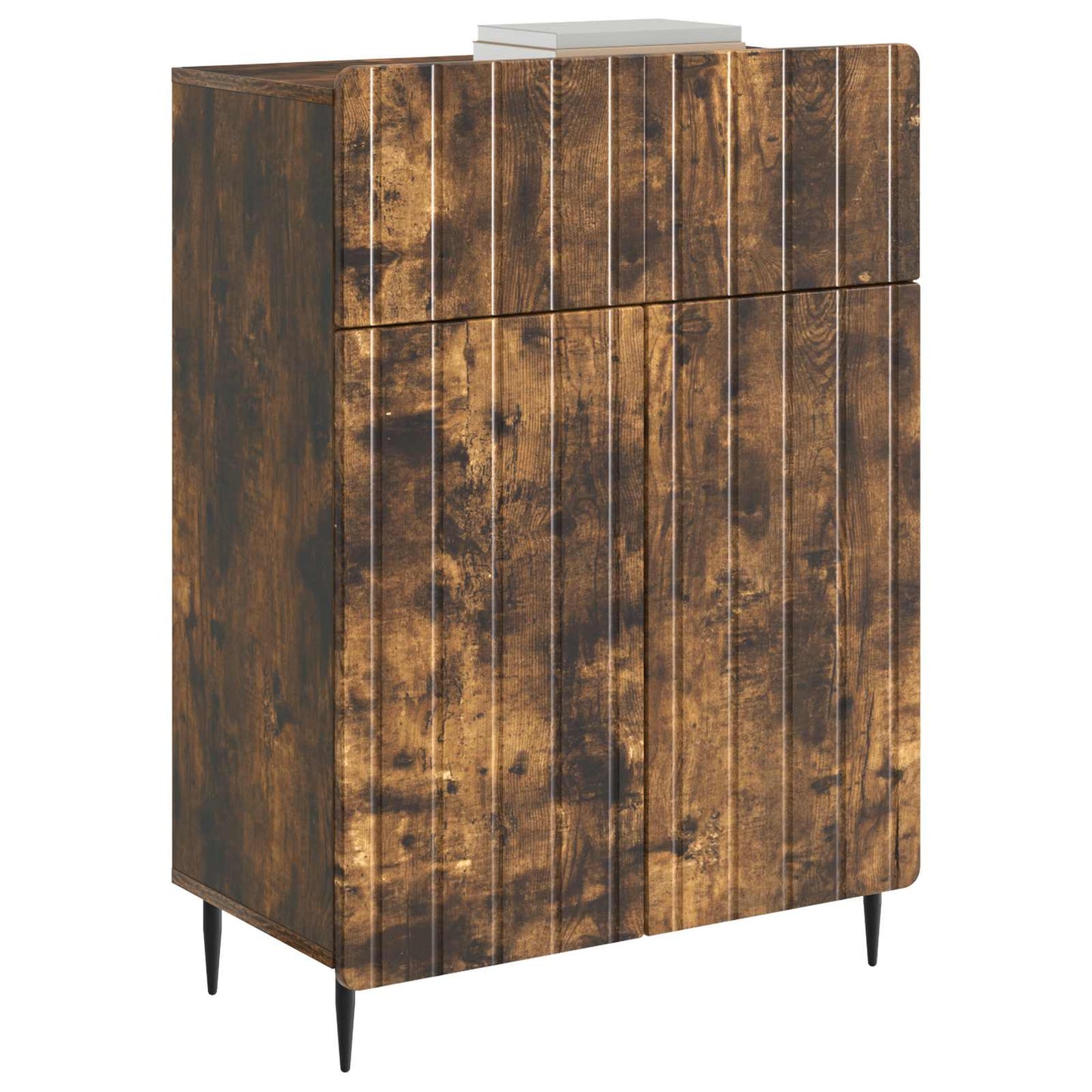 Sideboard Smoked Oak 66 x 34.5 x 92 cm Engineered Wood