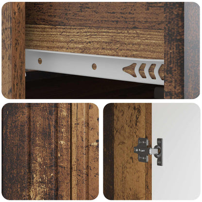 Sideboard Old Wood 66 x 34.5 x 92 cm Engineered Wood