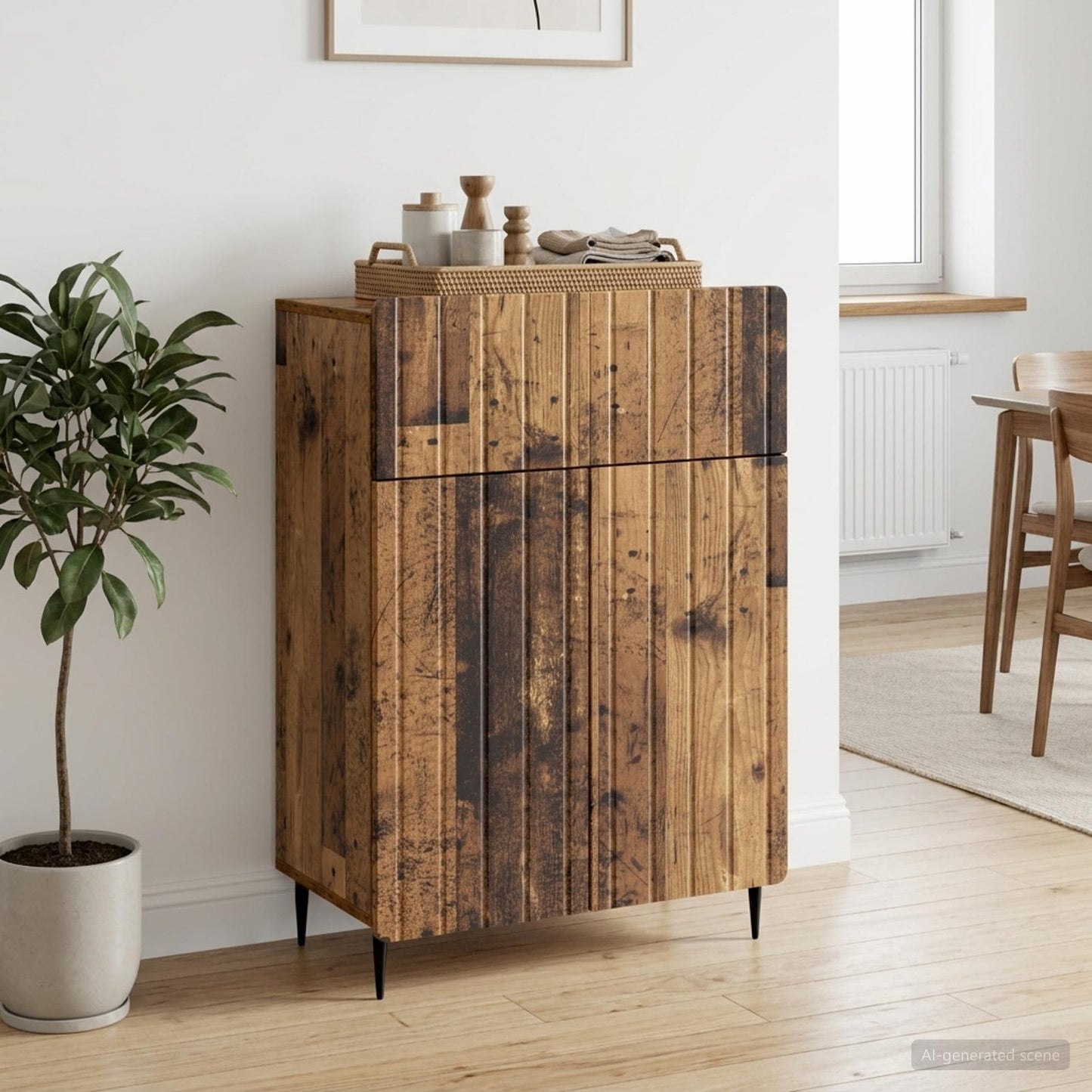 Sideboard Old Wood 66 x 34.5 x 92 cm Engineered Wood