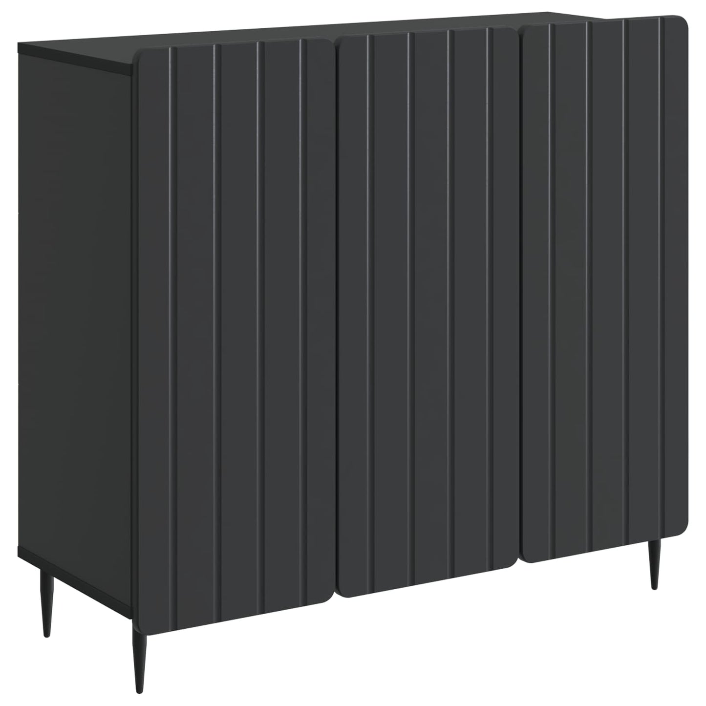 Sideboard Black 89 x 34.5 x 82 cm Engineered Wood