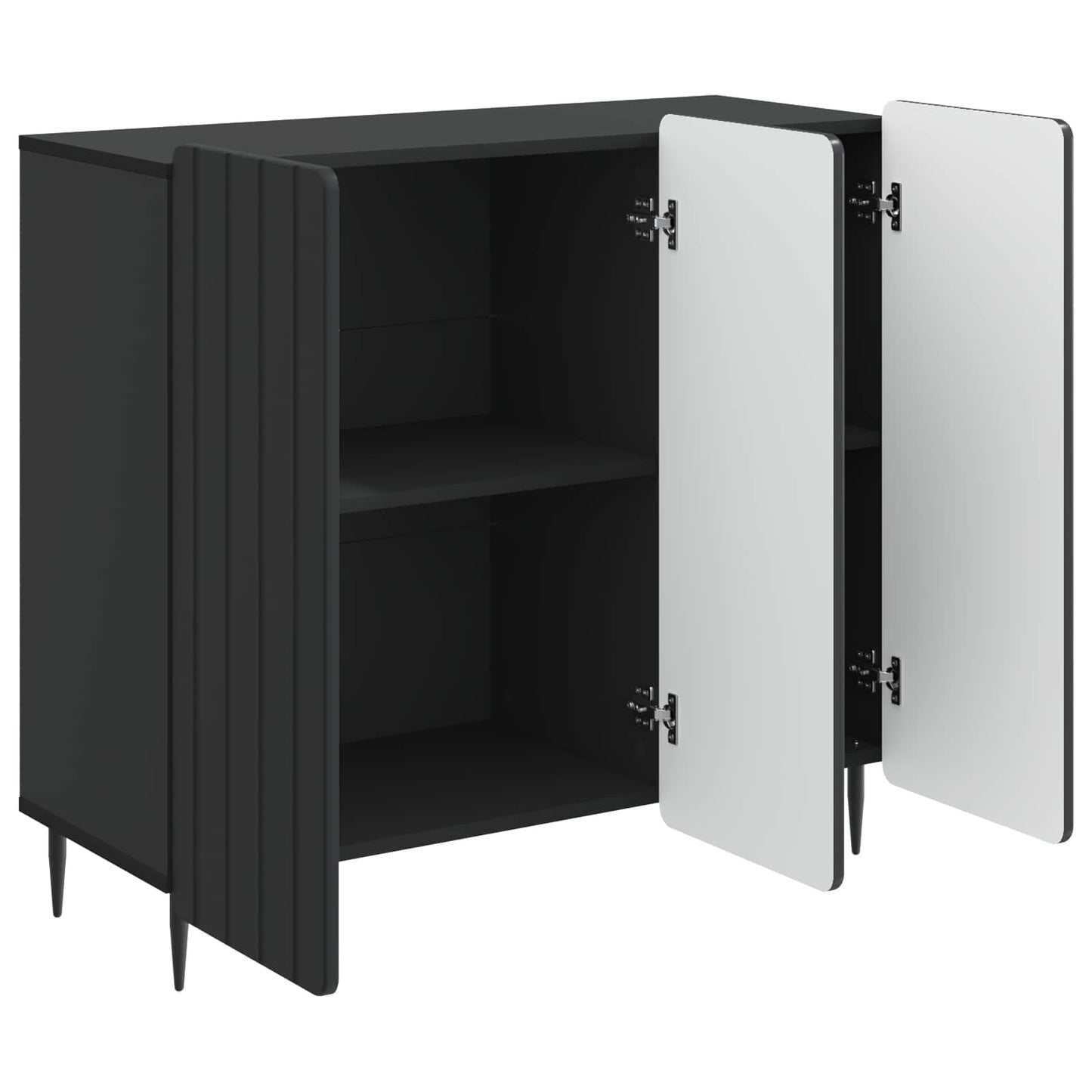 Sideboard Black 89 x 34.5 x 82 cm Engineered Wood