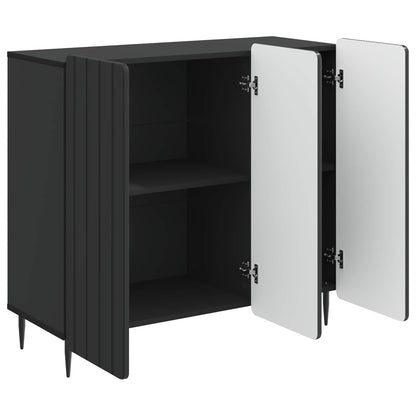 Sideboard Black 89 x 34.5 x 82 cm Engineered Wood
