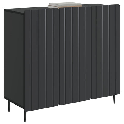 Sideboard Black 89 x 34.5 x 82 cm Engineered Wood