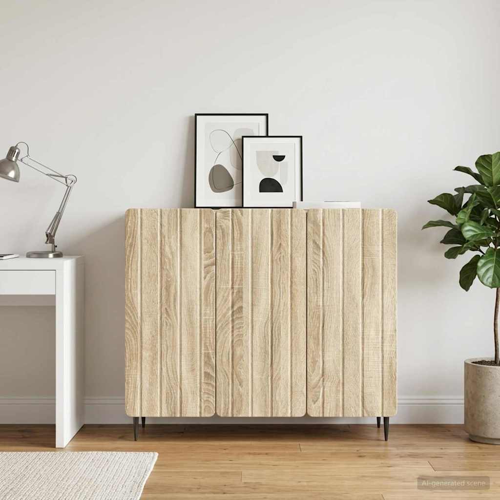 Sideboard Sonoma Oak 89 x 34.5 x 82 cm Engineered Wood