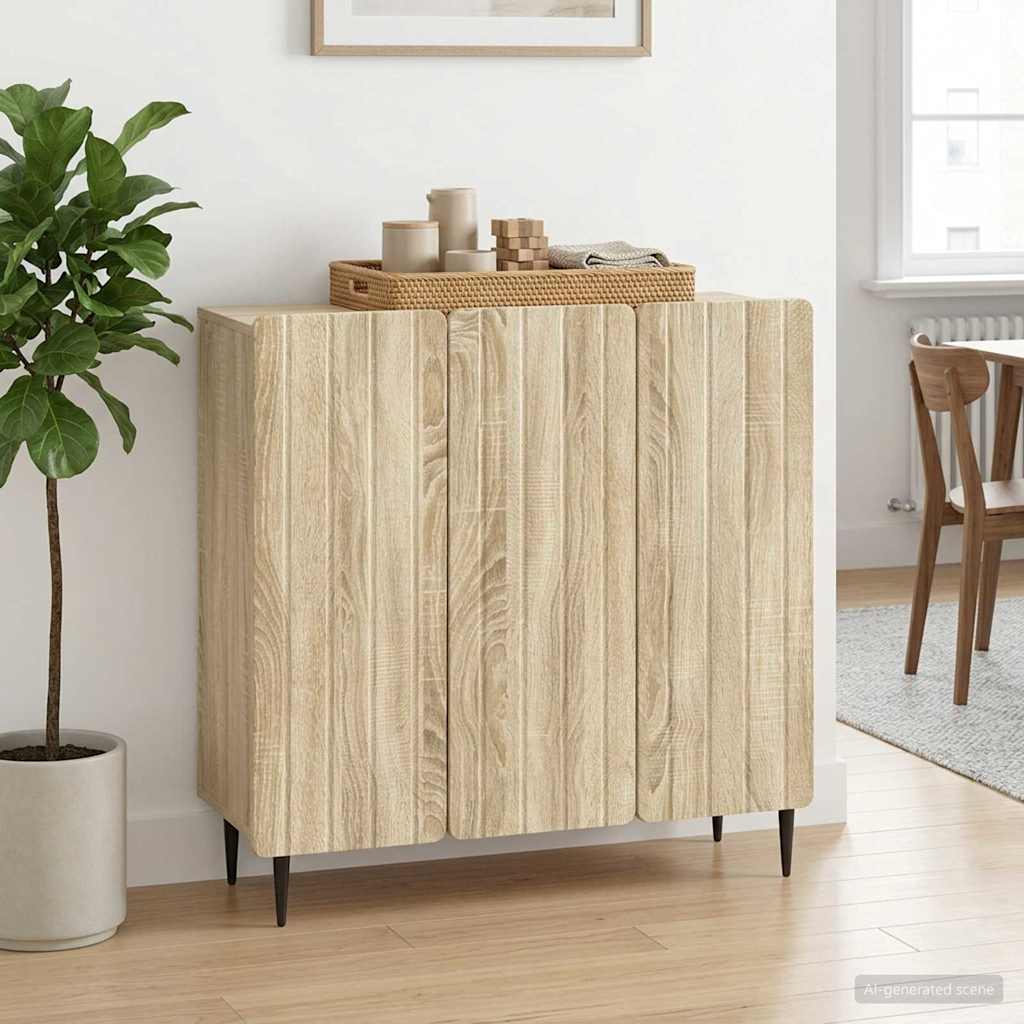 Sideboard Sonoma Oak 89 x 34.5 x 82 cm Engineered Wood