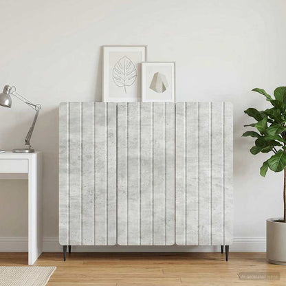 Sideboard Concrete Grey 89 x 34.5 x 82 cm Engineered Wood