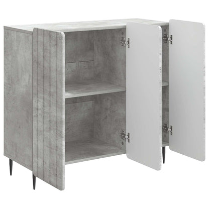 Sideboard Concrete Grey 89 x 34.5 x 82 cm Engineered Wood