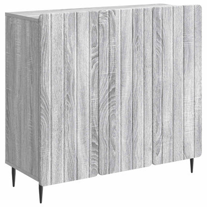 Sideboard Grey Sonoma 89 x 34.5 x 82 cm Engineered Wood