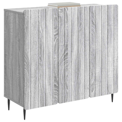 Sideboard Grey Sonoma 89 x 34.5 x 82 cm Engineered Wood