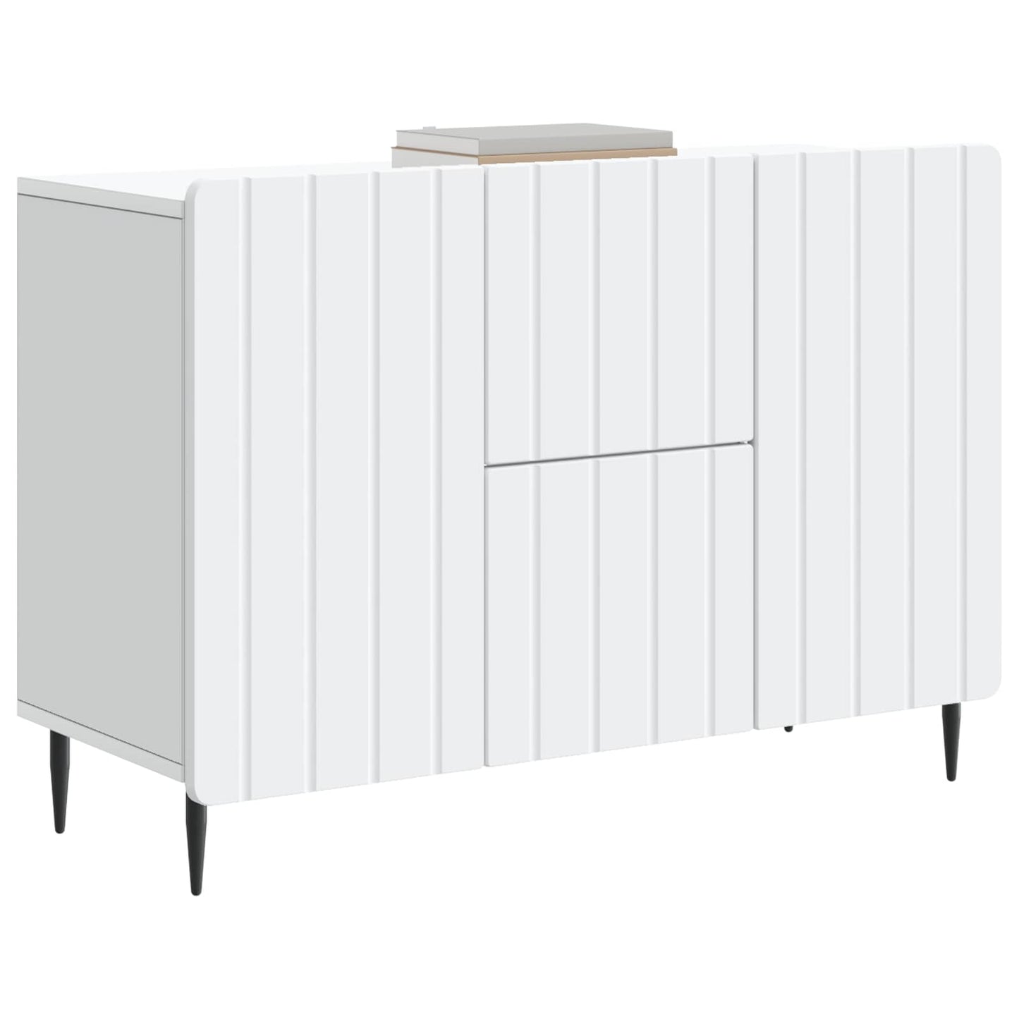 Sideboard with Drawer White 89 x 34.5 x 62 cm Engineered Wood