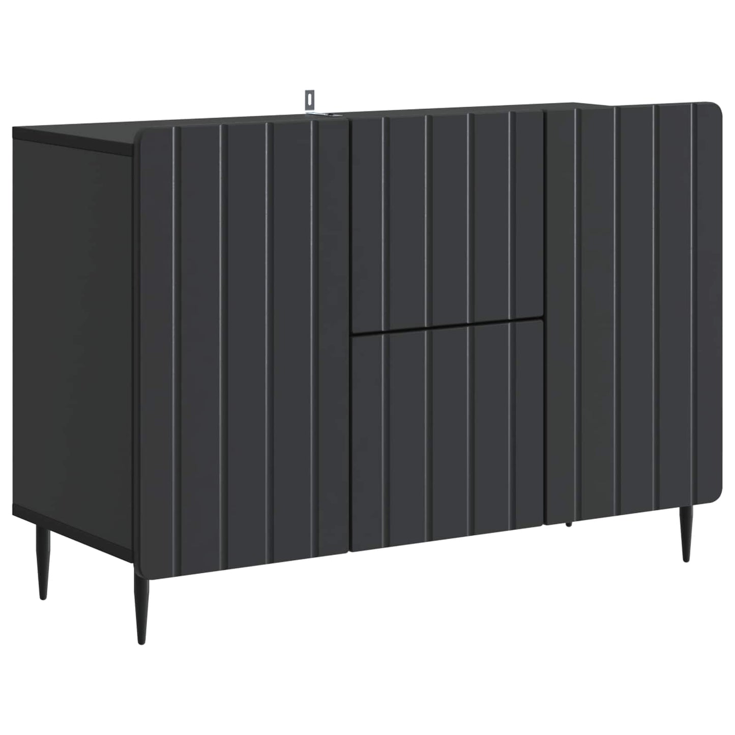 Sideboard with Drawer Black 89 x 34.5 x 62 cm Engineered Wood