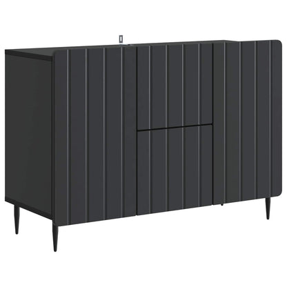 Sideboard with Drawer Black 89 x 34.5 x 62 cm Engineered Wood