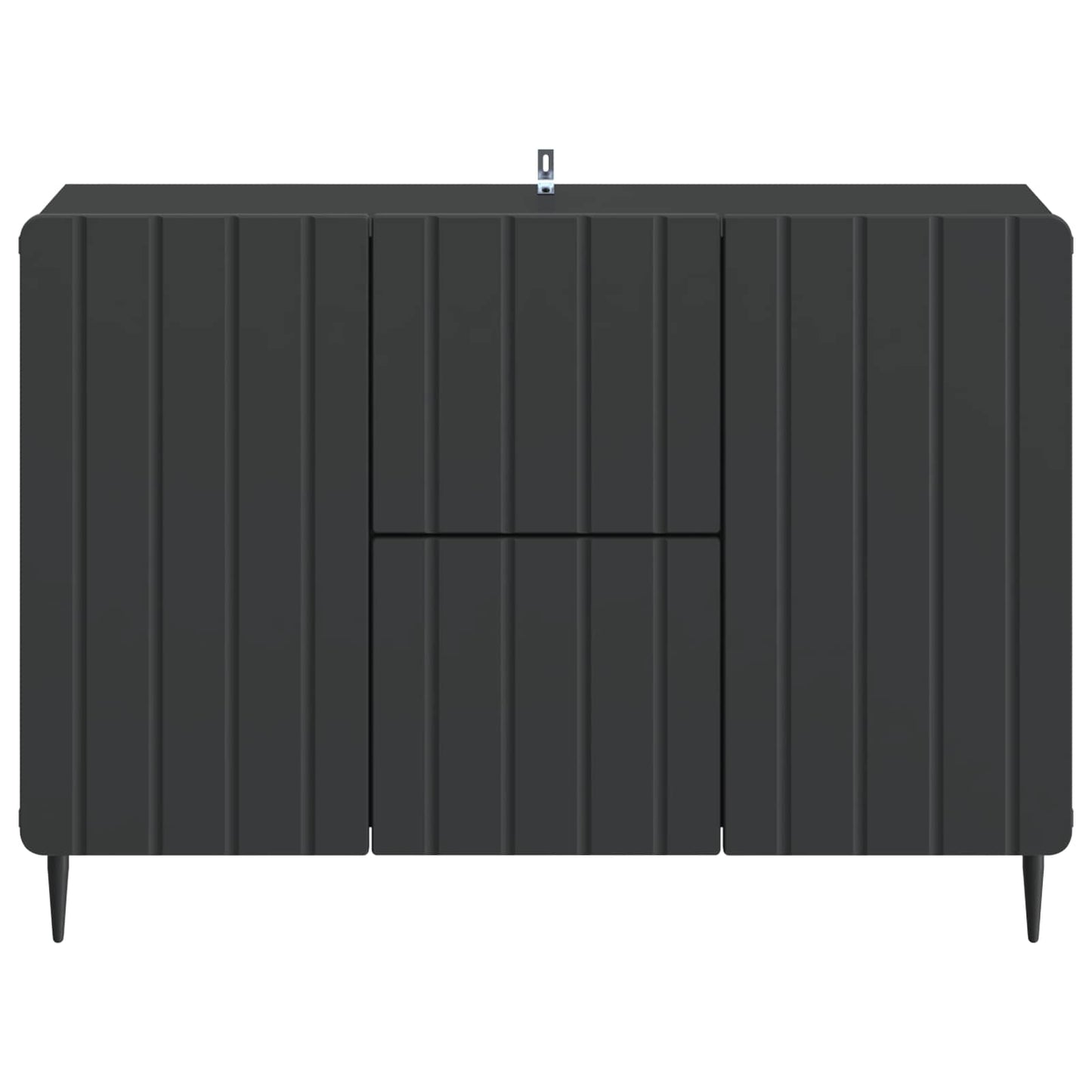 Sideboard with Drawer Black 89 x 34.5 x 62 cm Engineered Wood