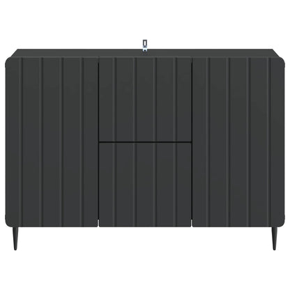 Sideboard with Drawer Black 89 x 34.5 x 62 cm Engineered Wood