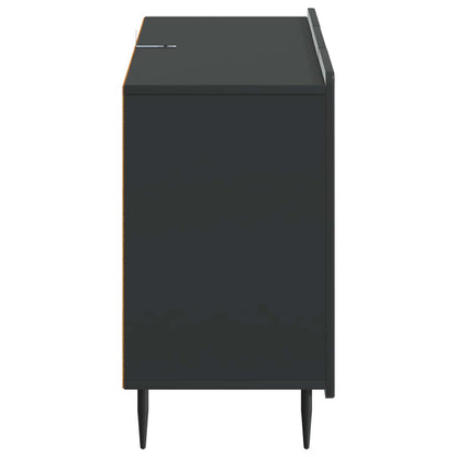 Sideboard with Drawer Black 89 x 34.5 x 62 cm Engineered Wood