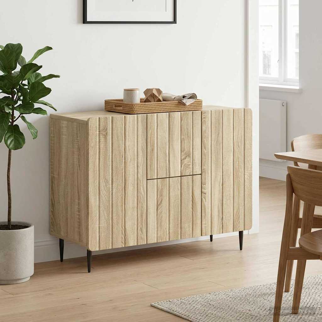 Sideboard Sonoma Oak 89 x 34.5 x 62 cm Engineered Wood