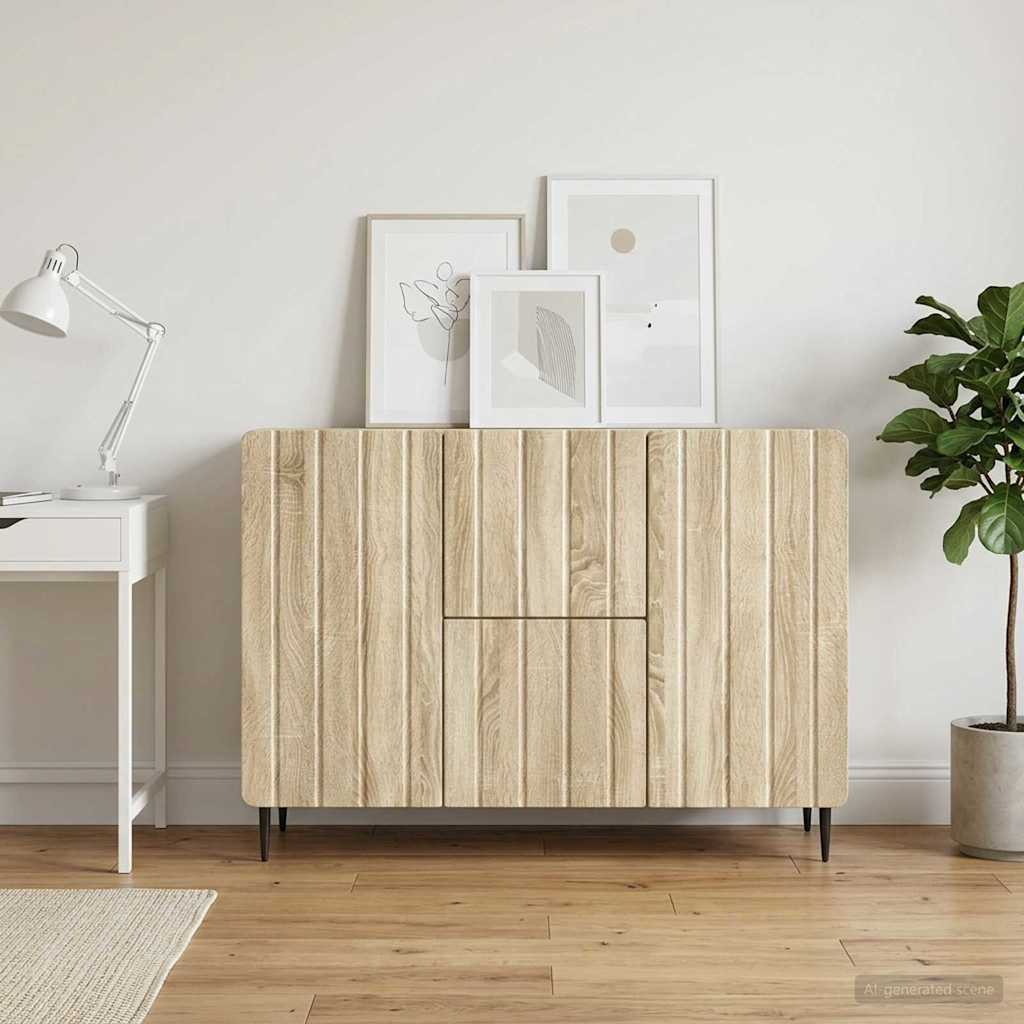 Sideboard Sonoma Oak 89 x 34.5 x 62 cm Engineered Wood