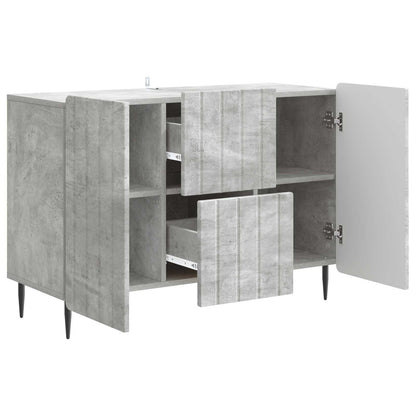 Sideboard Concrete Grey 89 x 34.5 x 62 cm Engineered Wood