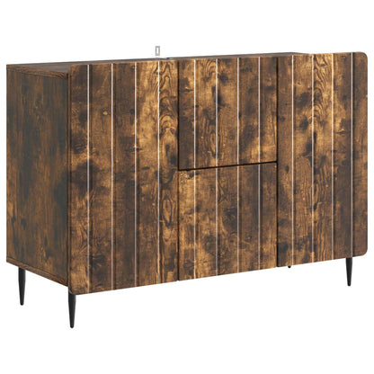 Sideboard Smoked Oak 89 x 34.5 x 62 cm Engineered Wood