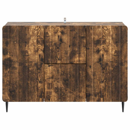 Sideboard Smoked Oak 89 x 34.5 x 62 cm Engineered Wood