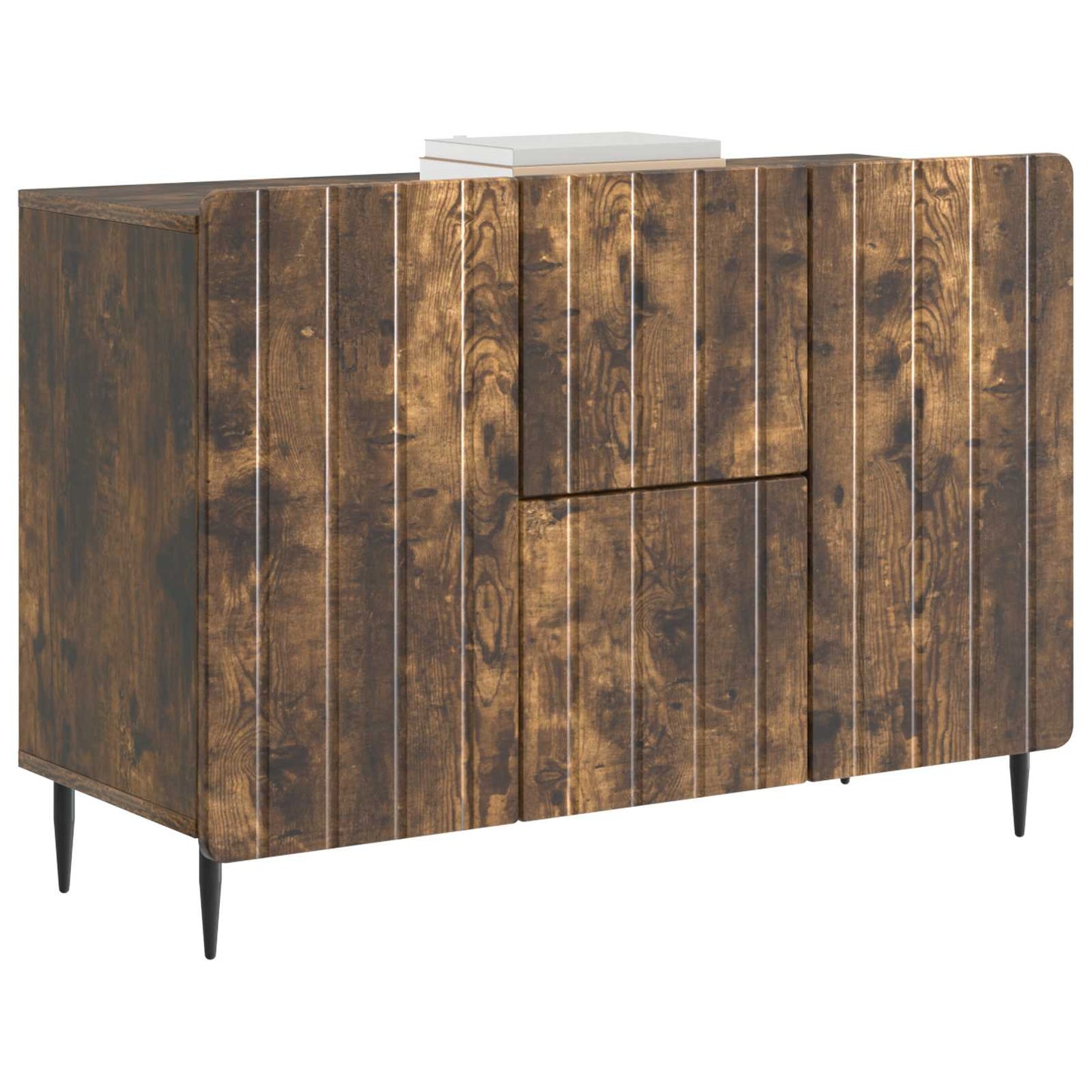 Sideboard Smoked Oak 89 x 34.5 x 62 cm Engineered Wood