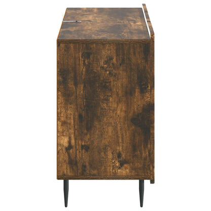 Sideboard Smoked Oak 89 x 34.5 x 62 cm Engineered Wood