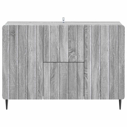 Sideboard Grey Sonoma 89 x 34.5 x 62 cm Engineered Wood
