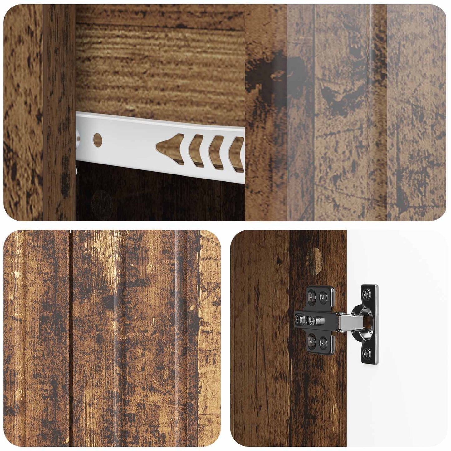 Sideboard Old Wood 89 x 34.5 x 62 cm Engineered Wood