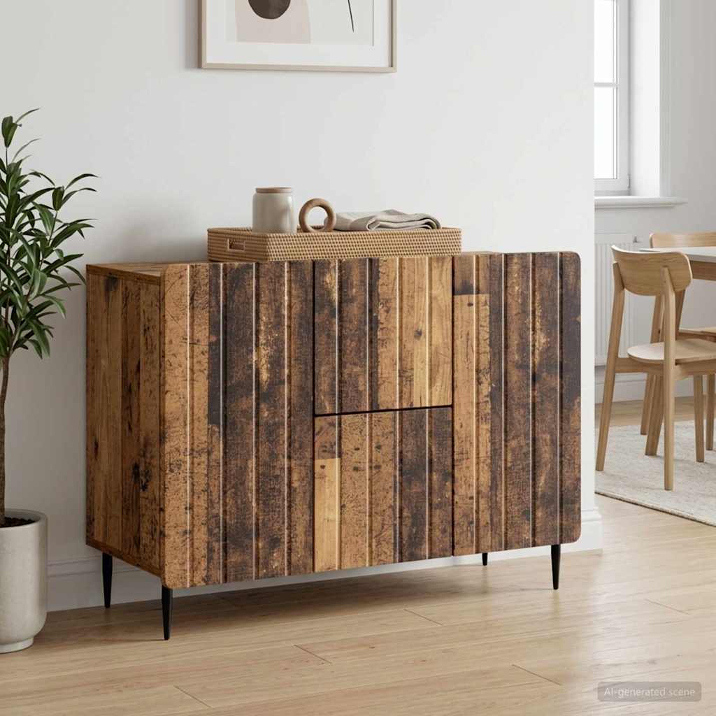 Sideboard Old Wood 89 x 34.5 x 62 cm Engineered Wood