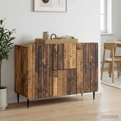 Sideboard Old Wood 89 x 34.5 x 62 cm Engineered Wood