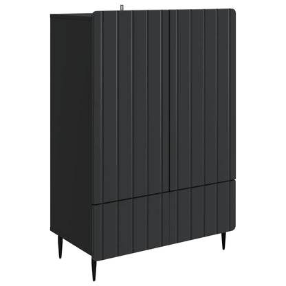 Sideboard Black 66 x 34.5 x 97 cm Engineered Wood