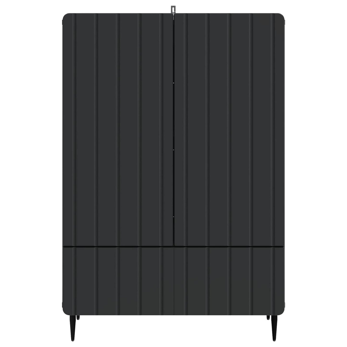 Sideboard Black 66 x 34.5 x 97 cm Engineered Wood