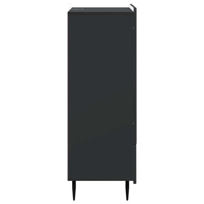 Sideboard with Drawer Black 66 x 34.5 x 97 cm Engineered Wood