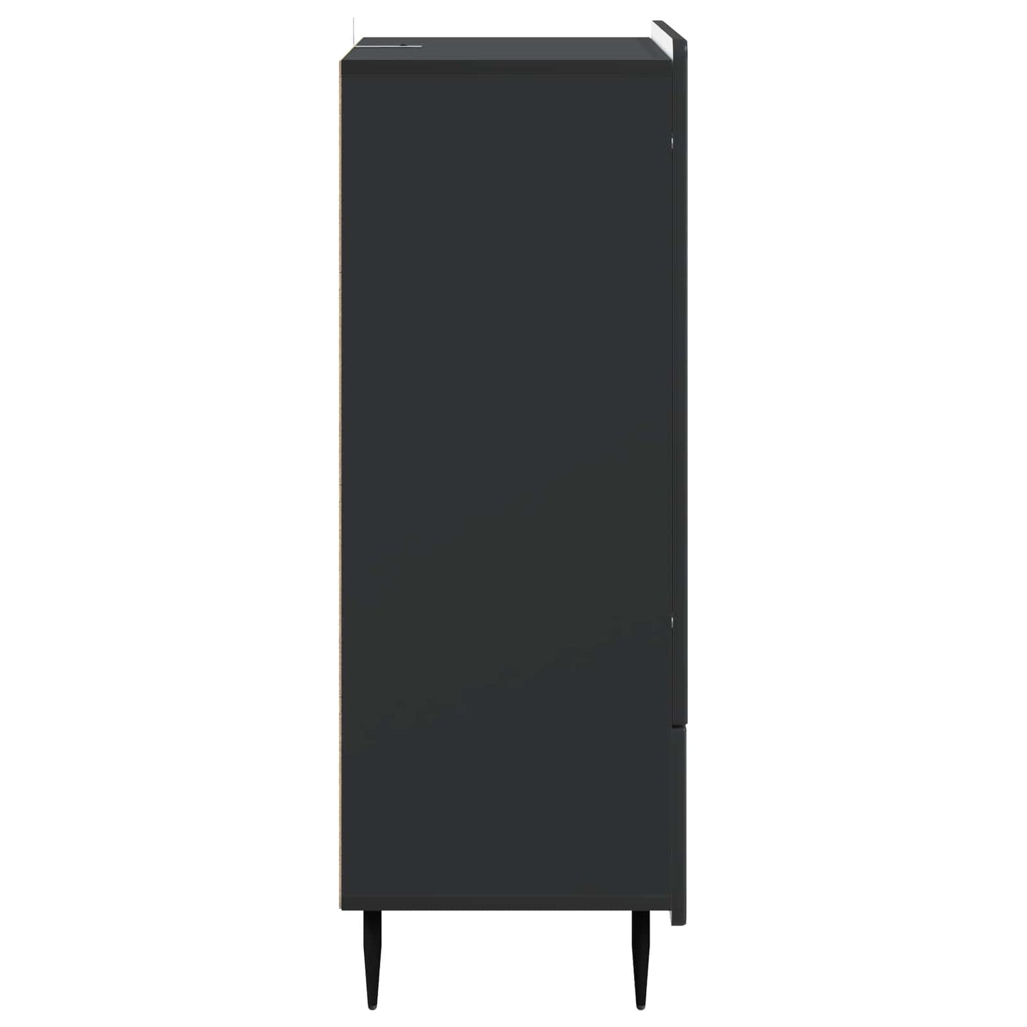 Sideboard Black 66 x 34.5 x 97 cm Engineered Wood